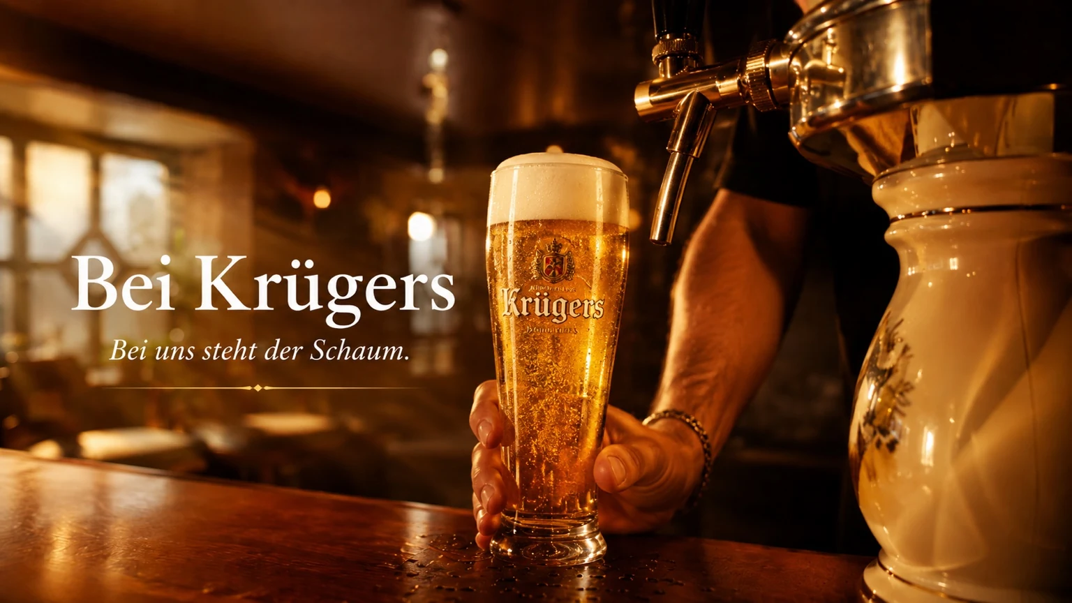 Bei Krügers – Bei uns steht der Schaum